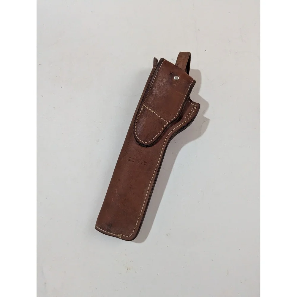 Vintage Smith & Wesson‎ Leather Basketweave Holster 22 23W Brown Right Hand